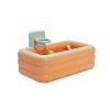 Childrens swimming pool inflatable basketball pool, childrens three-layer adult