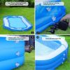 Kids Swimming Pools 0.4mm Thick 120*72*22 inch Inflatable Pool